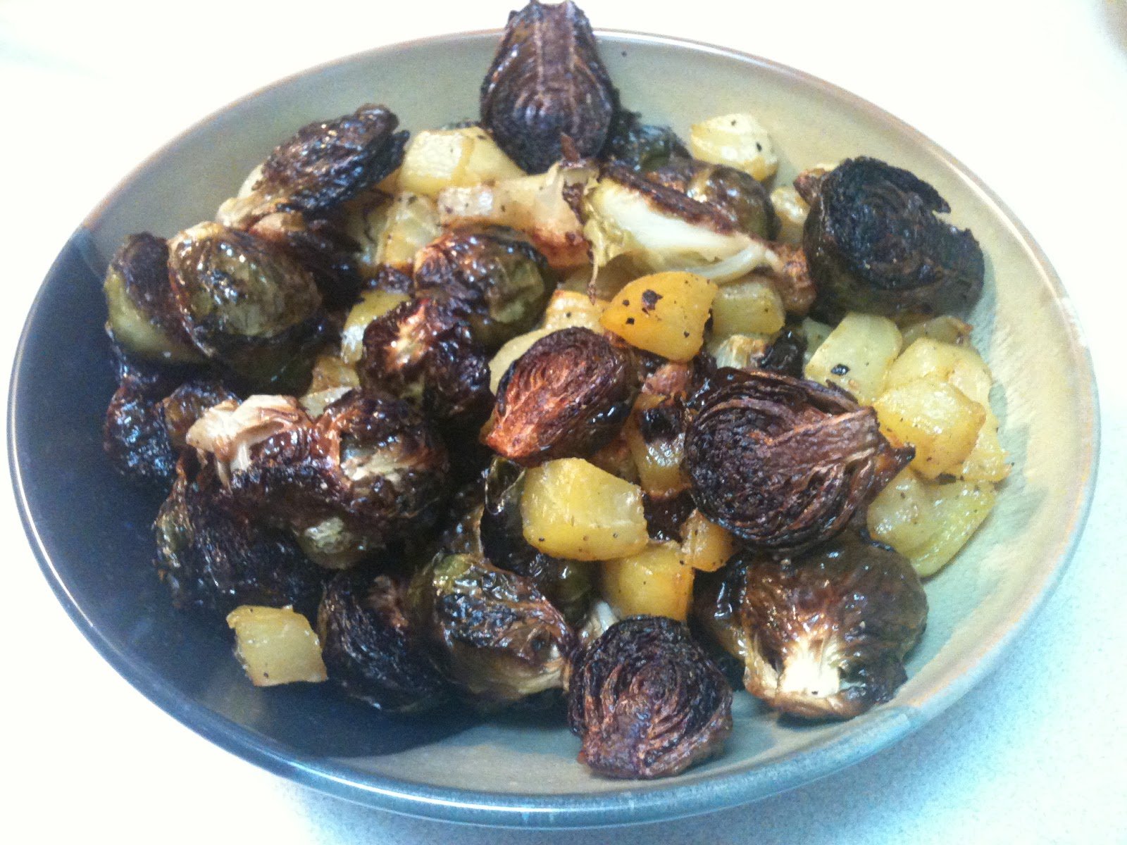 Roasted Brussels Sprouts and Beets