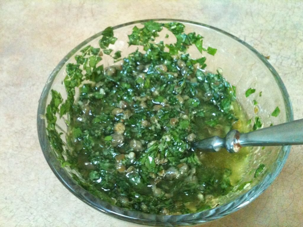 italian chimichurri sauce aka salsa verde