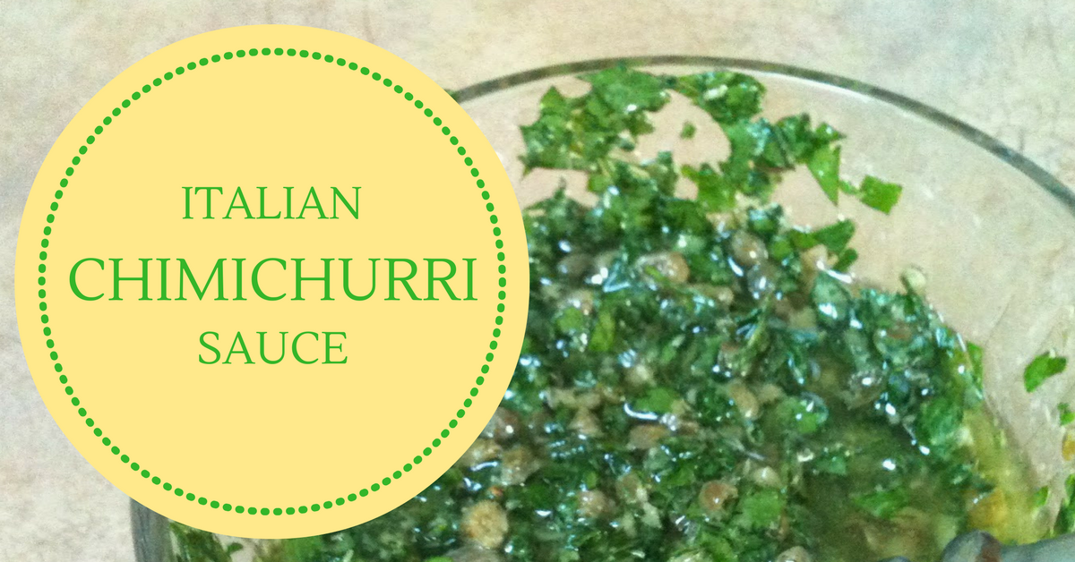 italian chimichurri sauce aka salsa verde