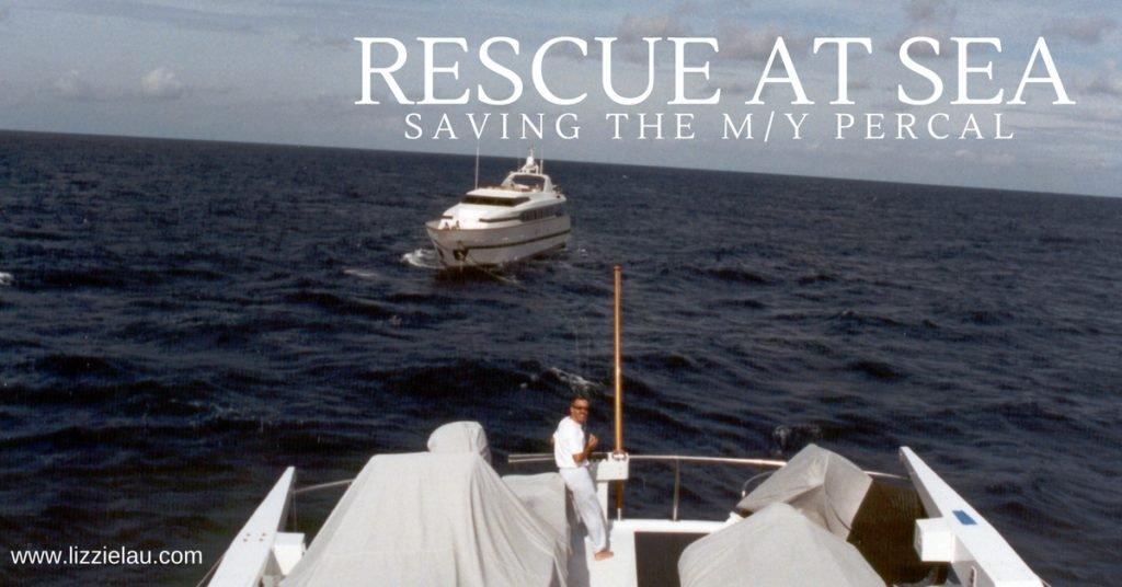 RESCUE AT SEA saving the motor yacht Percal