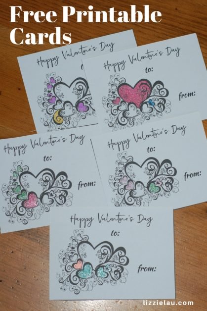 Free Printable Valentine's Day Cards - Lizzie Lau Travels