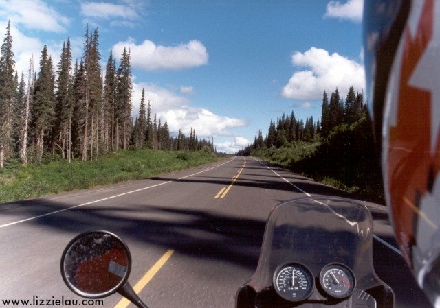 Riding the Stewart Alaska Highway