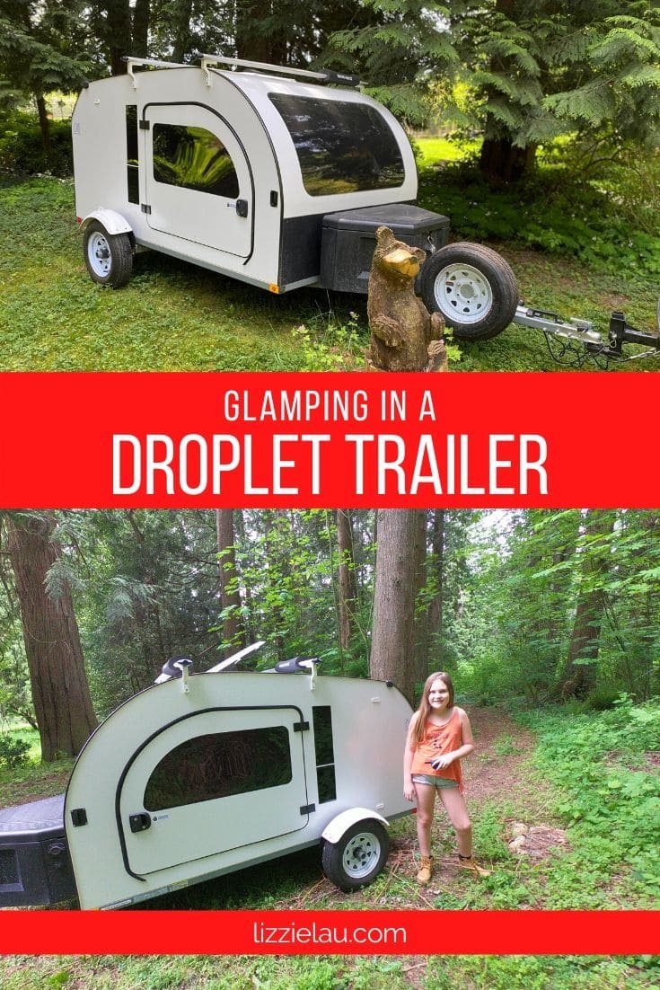 Glamping in a Droplet Trailer