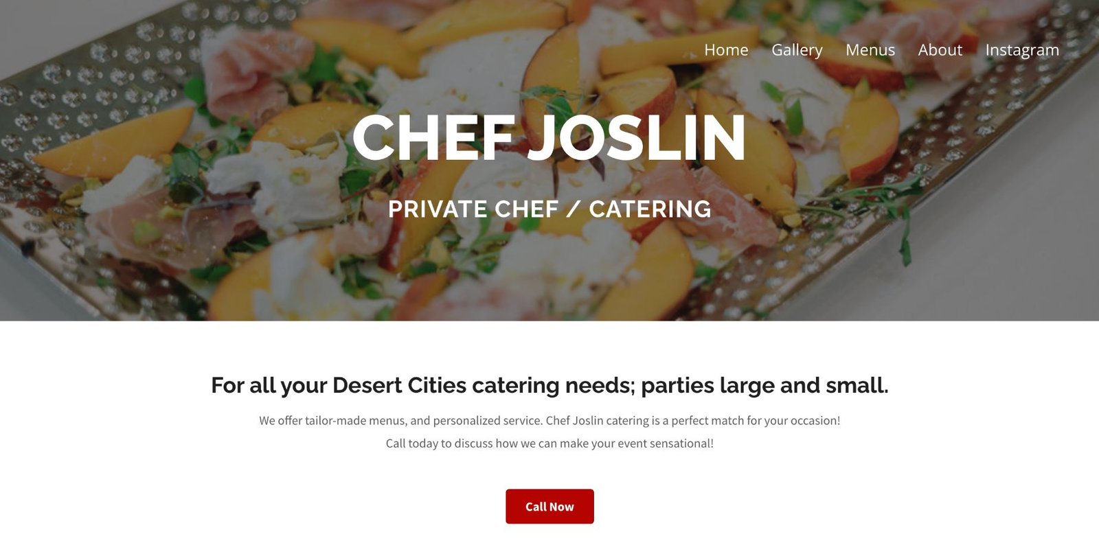 website refresh chef joslin