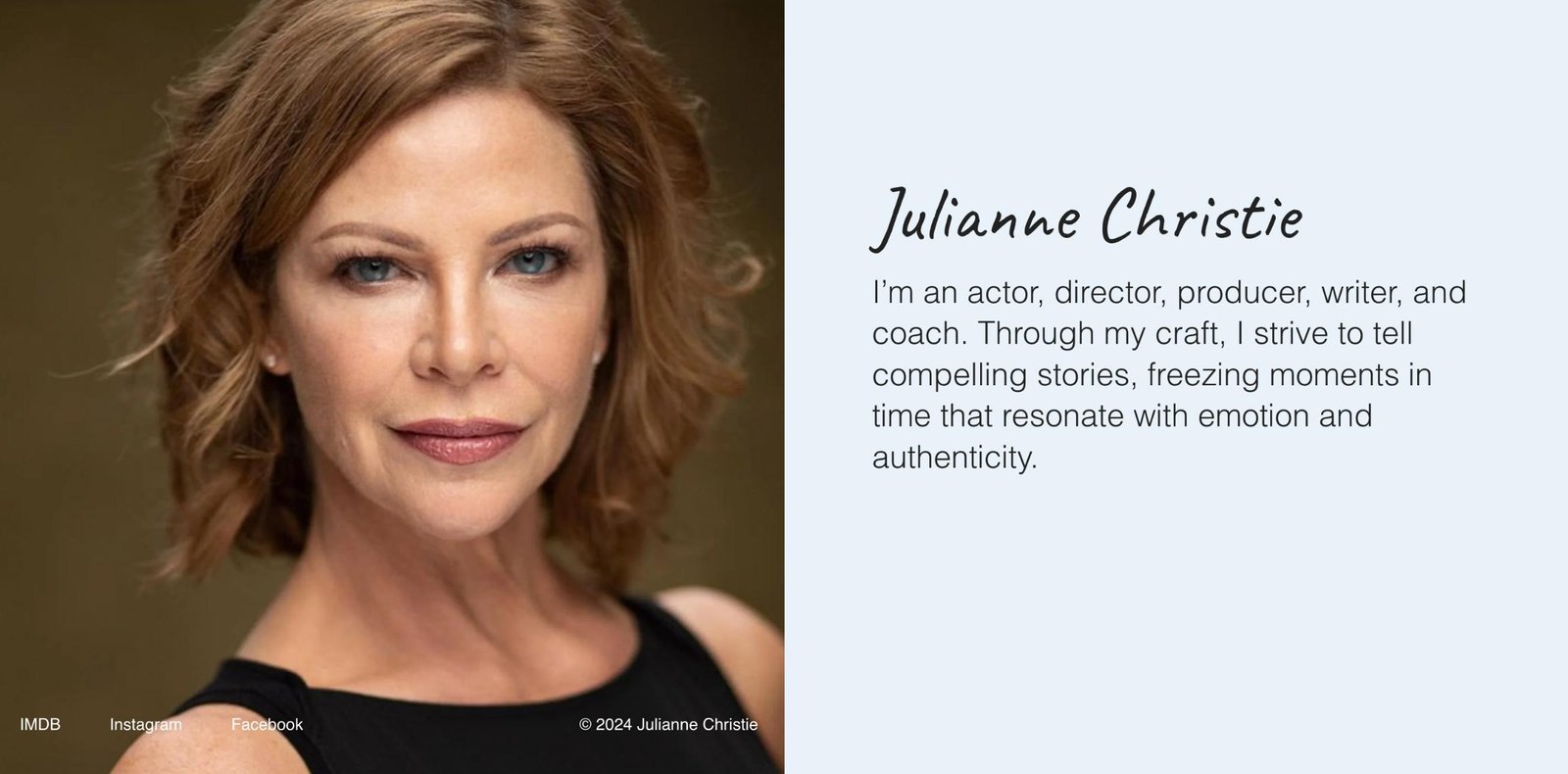 Julianne Christie home page